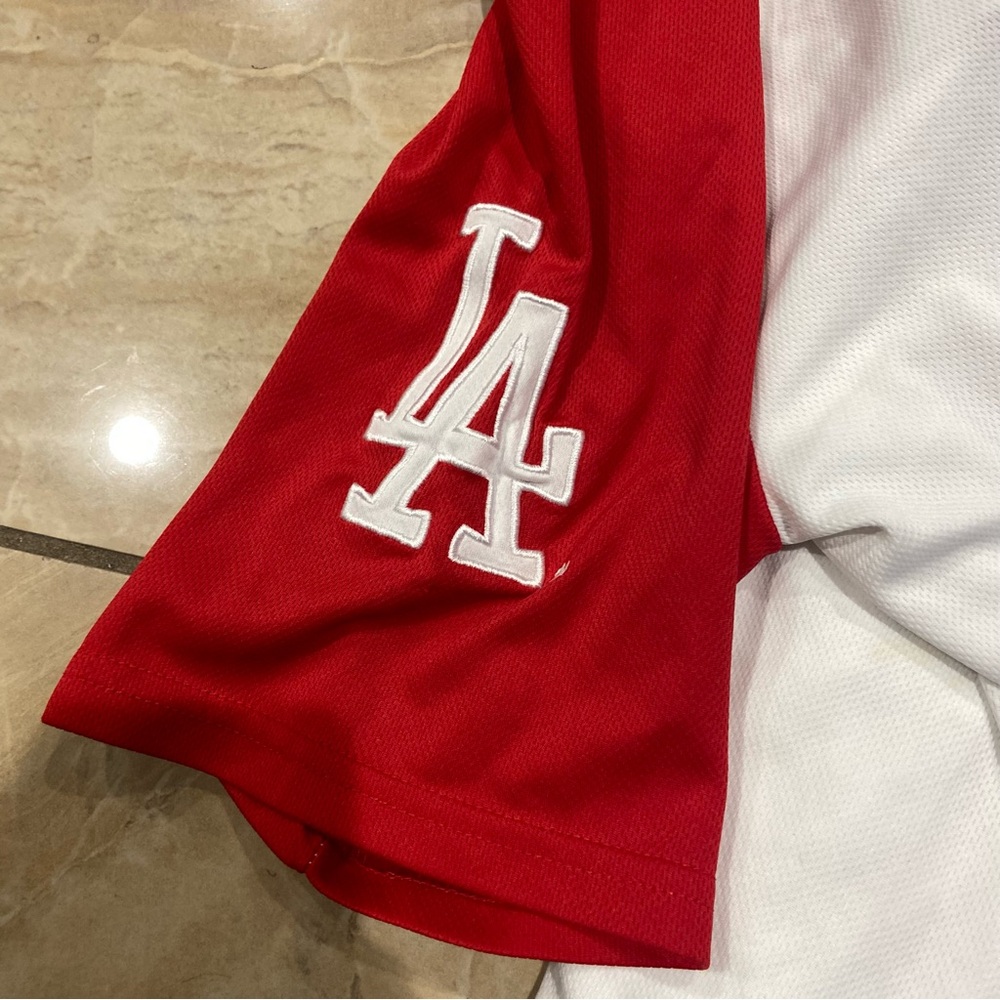 Dodgers 2019 SGA Mexican Heritage Month Green and Red Baseball Jersey Sz M - Picture 7 of 7